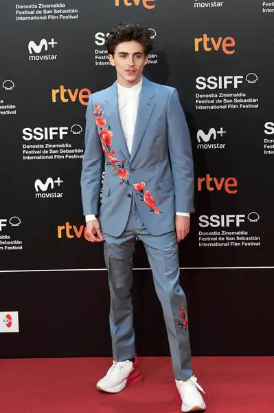 Timothee Chalamet na premierze filmu &quot;Mój piękny syn&quot; w San Sebastian