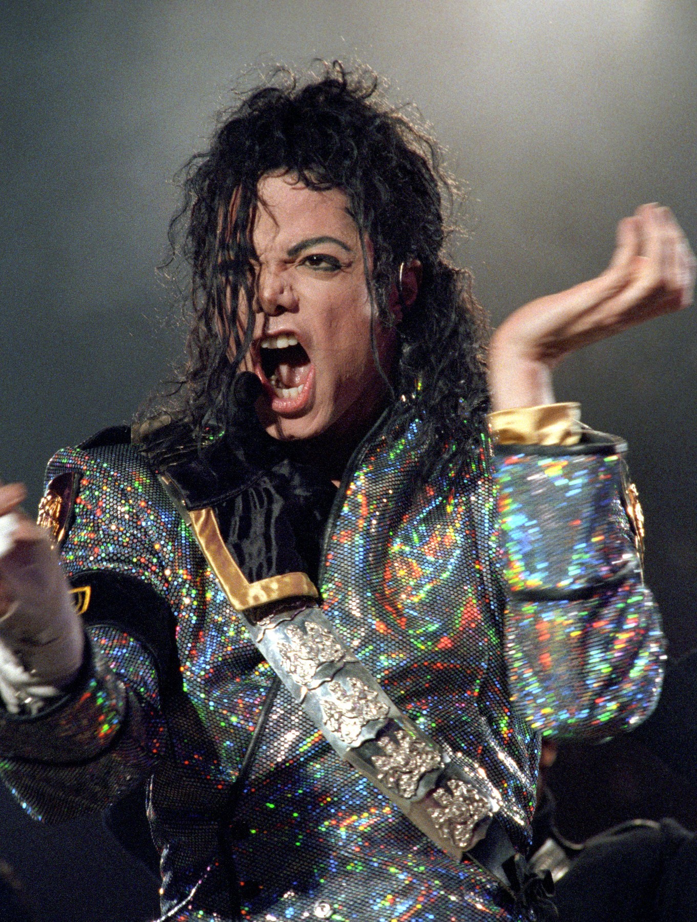 Americký spevák Michael Jackson.