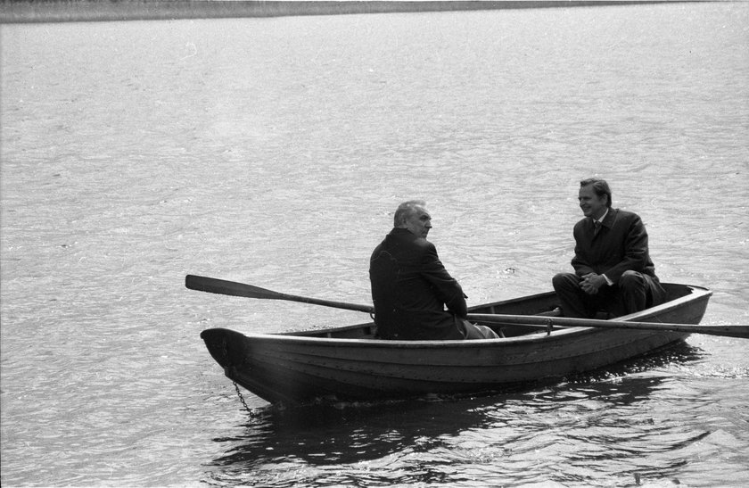 Edward Gierek i premier Szwecji Olof Palme