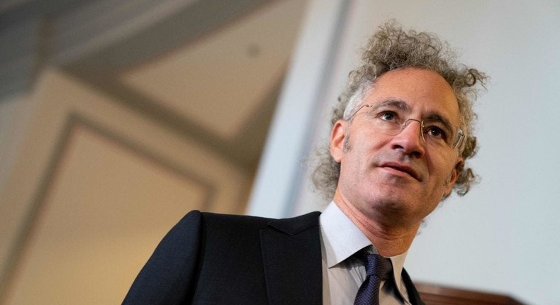 Palantir cofounder and CEO Alex Karp arrives for a US Senate bipartisan Artificial Intelligence Insight Forum at the Capitol in Washington, DC, on September 13, 2023.STEFANI REYNOLDS/AFP via Getty Images