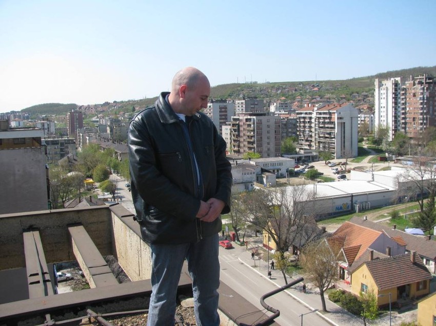 Igor Stojanović na jednom od mesta gde je pregovarao