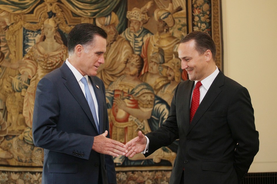 WARSZAWA SIKORSKI ROMNEY SPOTKANIE