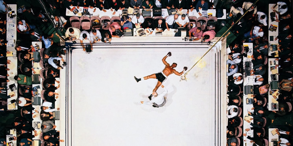 Muhammad Ali knocks out Cleveland Williams in 1966.