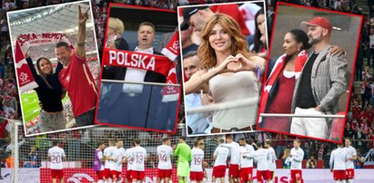 Tak się bawili celebryci i politycy na meczu Polska — Niemcy. Rozenek i Majdan zasiedli w loży VIP-ów [ZDJĘCIA]