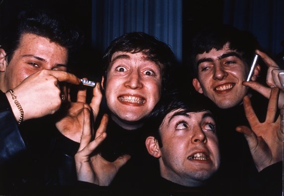 Od lewej: Pete Best, John Lennon, Paul McCartney i George Harrison, 1962 r.