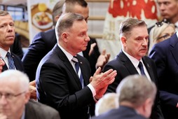 Prezydent RP Andrzej Duda i szef NSZZ Solidarność Piotr Duda podczas XXX Krajowego Zjazdu Delegatów NSZZ “Solidarność