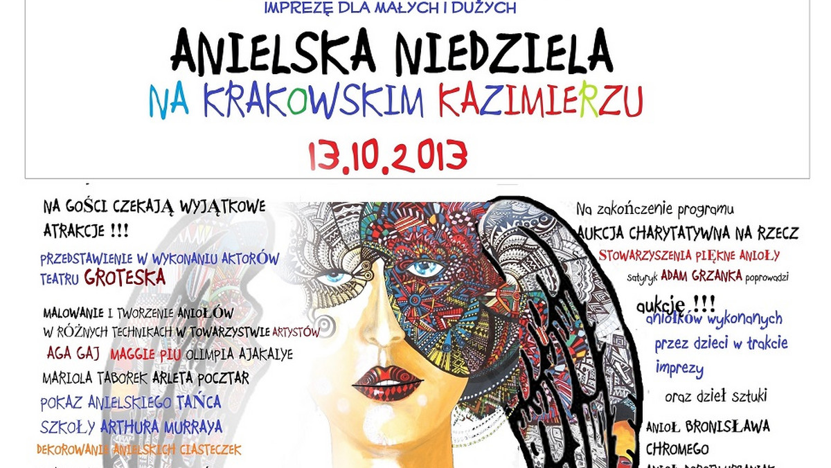 W niedzielę na krakowskim Kazimierzu odbędzie się pierwsze wydarzenie promujące Stowarzyszenie Piękne Anioły - Anielska Niedziela. To okazja, by pomóc dzieciom i spotkać znanych krakowian - wśród gości są m.in. Urszula Grabowska, Beata Schimscheiner czy Magdalena Steczkowska.