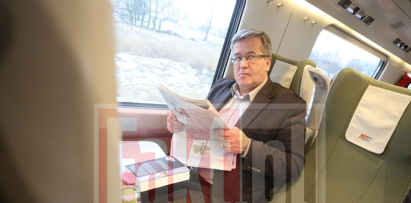 Prezydent Komorowski w Pendolino!