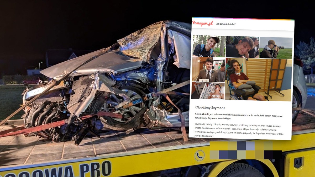 Tragiczny wypadek w Wielowsi. Śledztwo umorzono. Trwa walka o wybudzenie Szymona