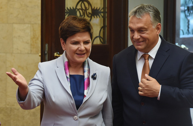 Premier RP Beata Szydło i premier Węgier Viktor Orban