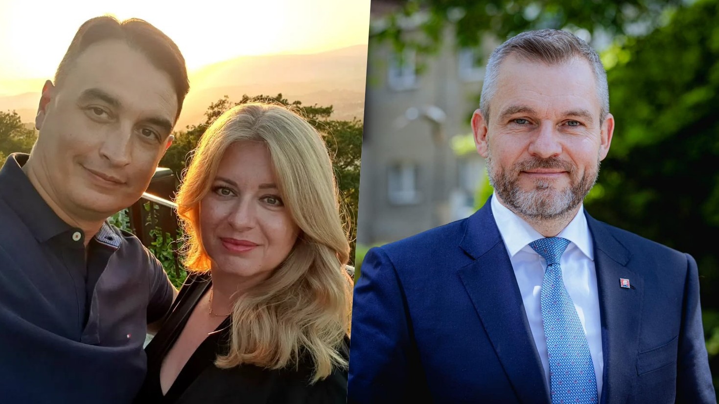 Juraj Rizman so Zuzanou Čaputovou a Peter Pellegrini.