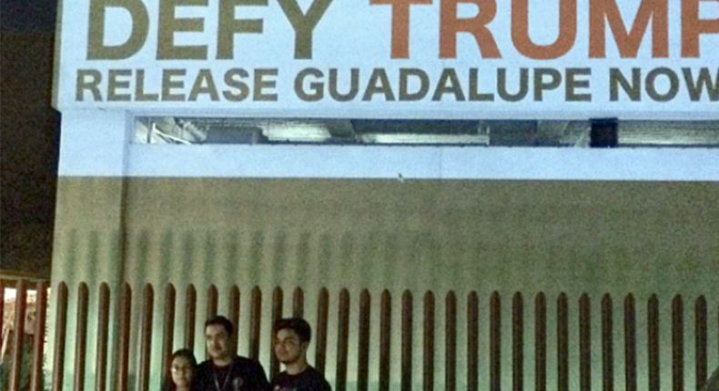 Guadalupe Garcia de Rayos' family at an Immigration Customs and Enforcement office in Phoenix.