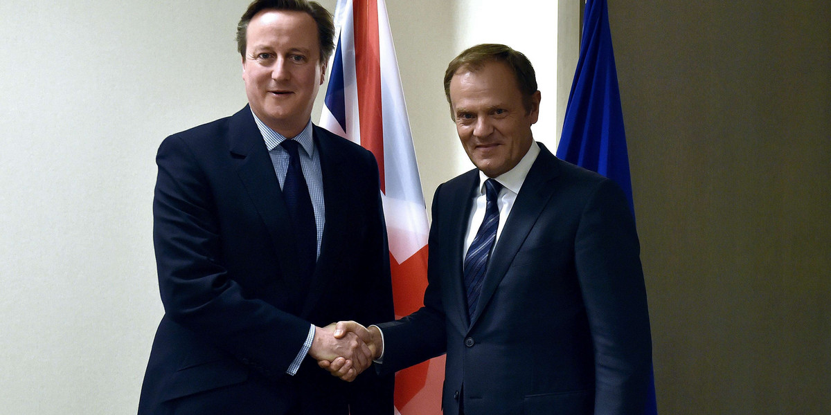 David Cameron i Donald Tusk
