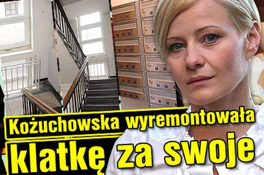 Kożuchowska wyremontowała klatkę za swoje