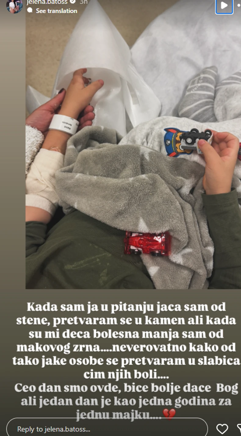 Bivša zadrugarka objavila snimak sina iz bolnice: "Biće bolje, daće Bog, jača sam od stene"