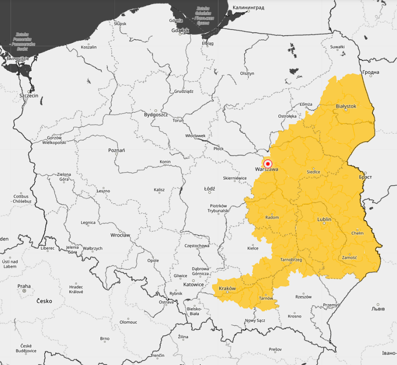 Ostrzeżenia przed mgłami obowiązują na wschodzie i w rejonie Krakowa