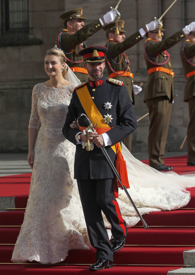 Ślub kościelny następcy tronu Luksemburga, Wilhelma, i Stephanie de Lannoy / fot. Reuters