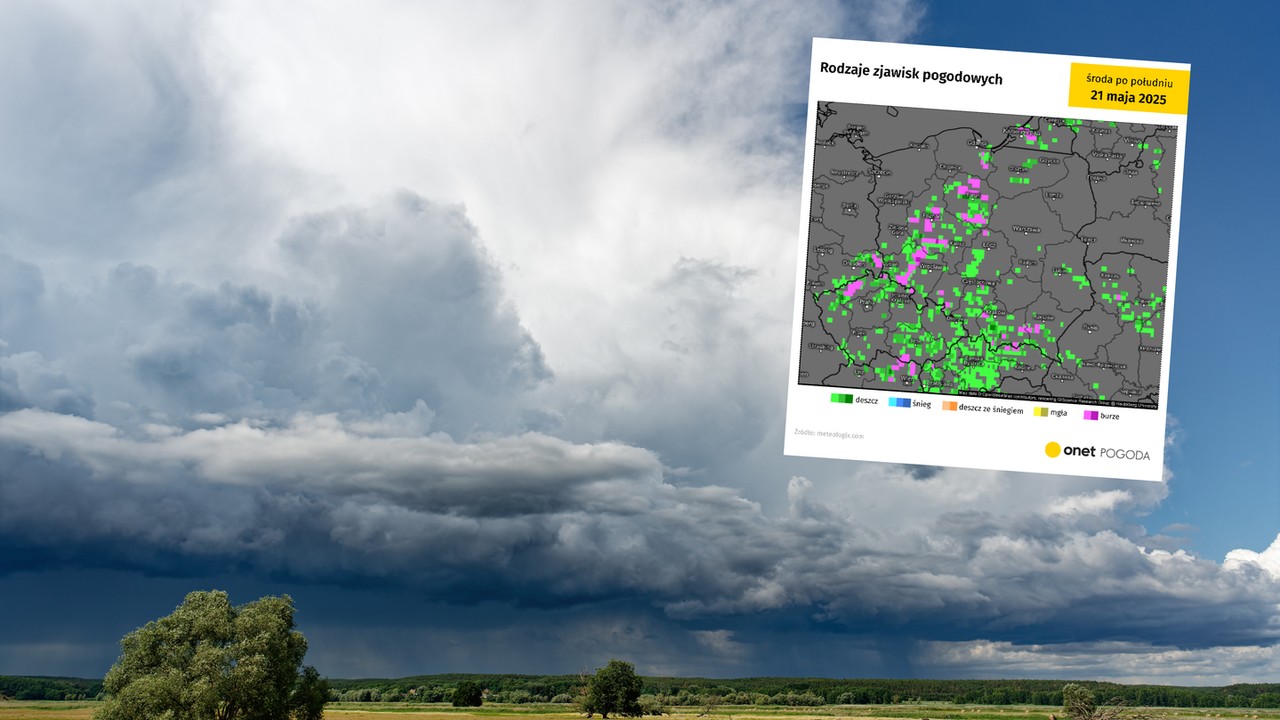 Do Polski nadciągają burze. W tych regionach będzie najgorzej [MAPY]