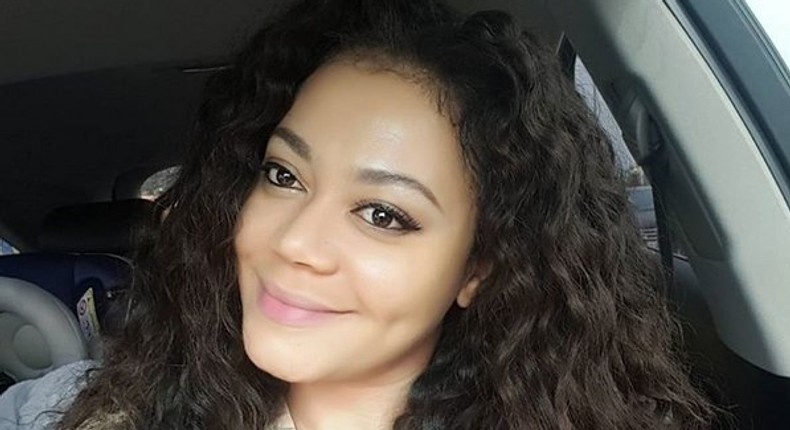 Nadia Buari with a smile