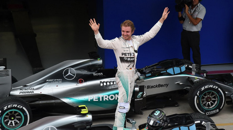 Nico Rosberg a legutóbbi két 
győzelmével azt 
tudta elérni, hogy 
megszerezte a 
második helyet az összetettben/Fotó: AFP