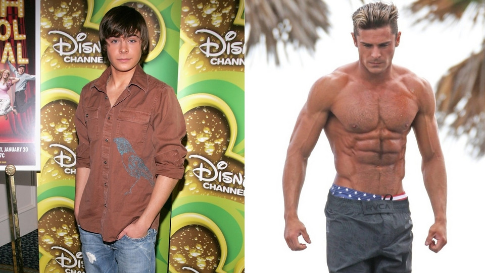 Zac Efron. Kochały się w nim wszystkie dziewczyny, a dziś... jest nie do poznania (2006 vs. 2014)