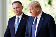 Prezydent Andrzej Duda podczas wizyty w Białym Domu w czerwcu 2020 r.