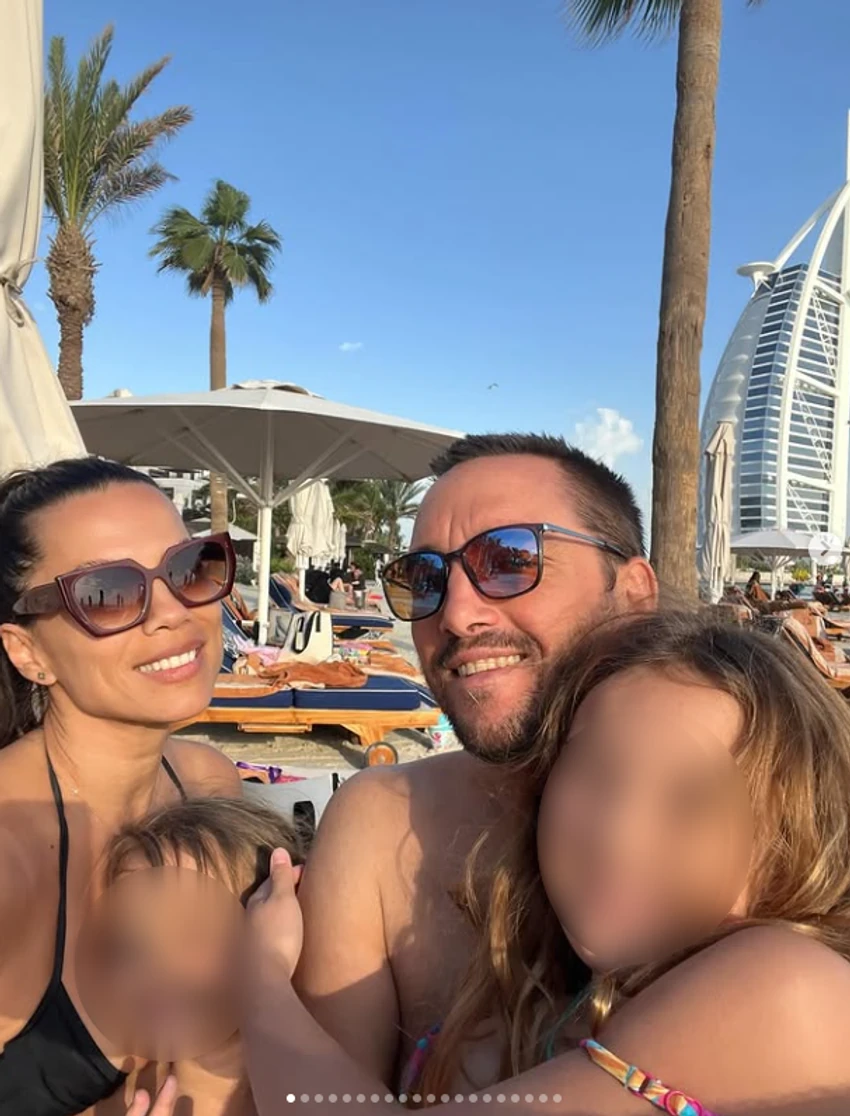 Aleksandra i Viktor Troicki na letovanju u Dubaiju sa ćerkama