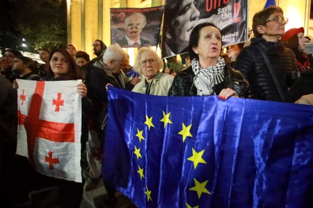 Protesti nakon parlamentarnih izbora u Tbilisiju, Gruzija, 28. oktobra