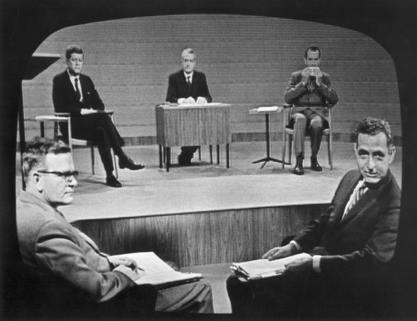 John F. Kennedy i Richard M. Nixon podczas debaty prezydenckiej w 1960 r.