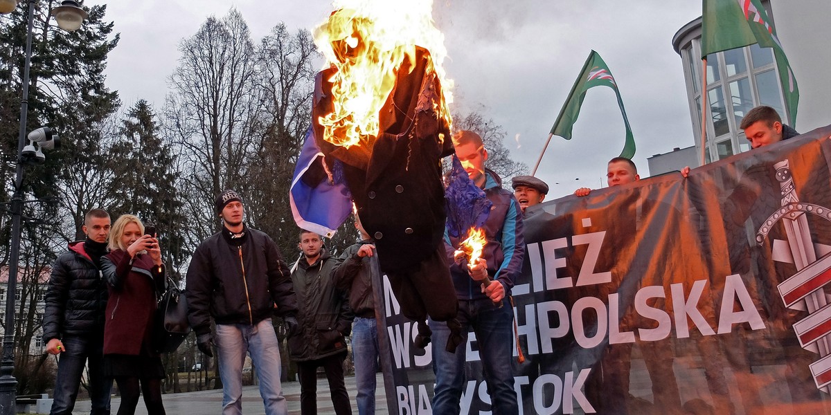 Protest Młodzieży Wszechpolskiej