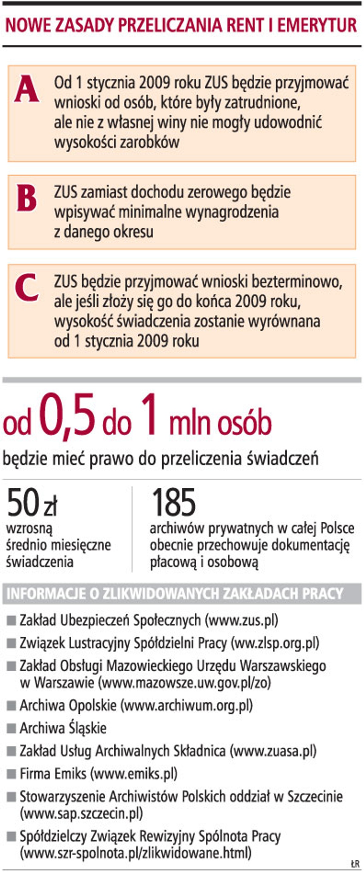Nowe zasady przeliczania rent i emerytur