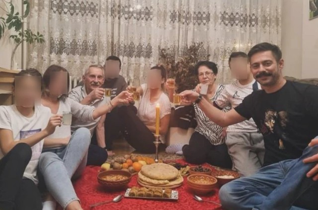 Milan Vasić sa porodicom