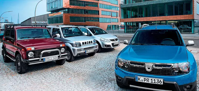 Dacia Duster kontra Łada Niva, Suzuki Jimny i Suzuki SX4: porównujemy najtańsze 4x4 na rynku