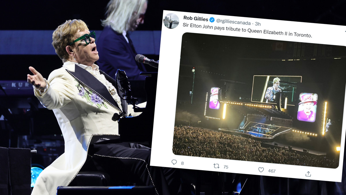 Elżbieta II nie żyje. Elton John pożegnał królową na koncercie w Toronto