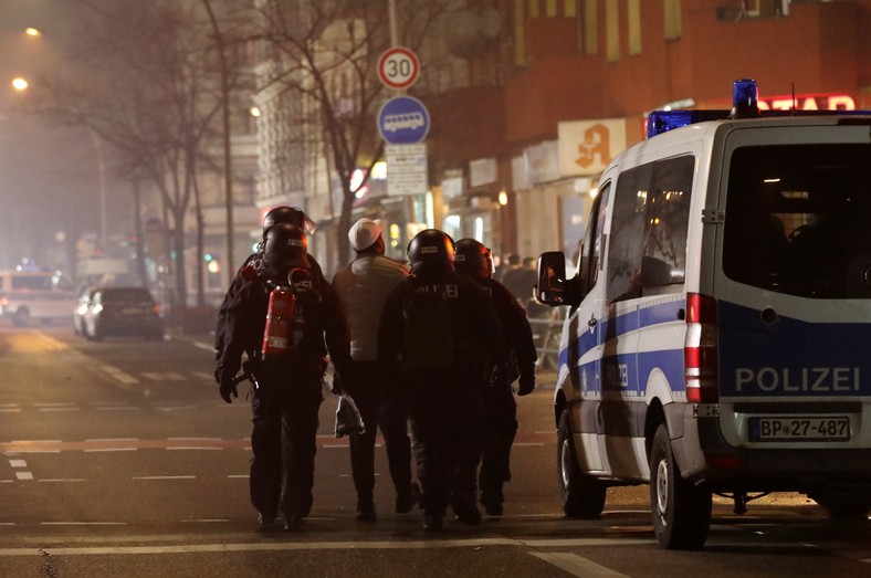 Dzielnica Neukoelln w Berlinie, 1 stycznia 2024 r.