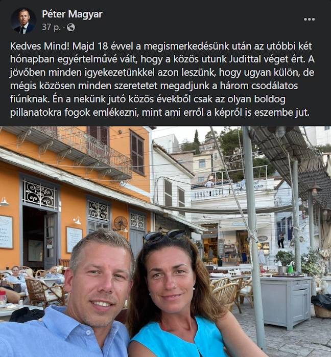 Ezt a posztot tette közzé Magyar Péter / Képernyőfotó: Blikk