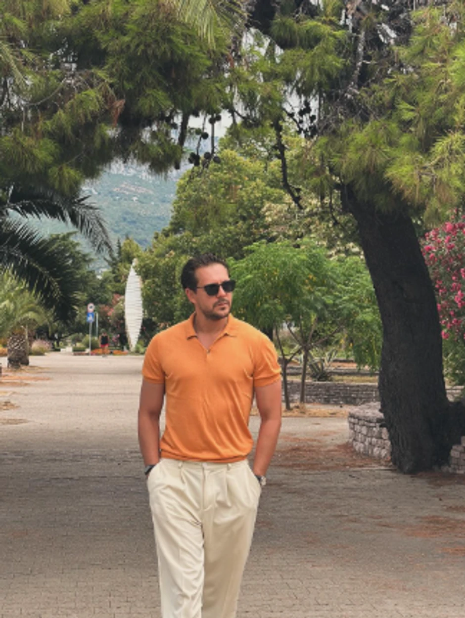 Miloš Biković sa porodicom na odmoru