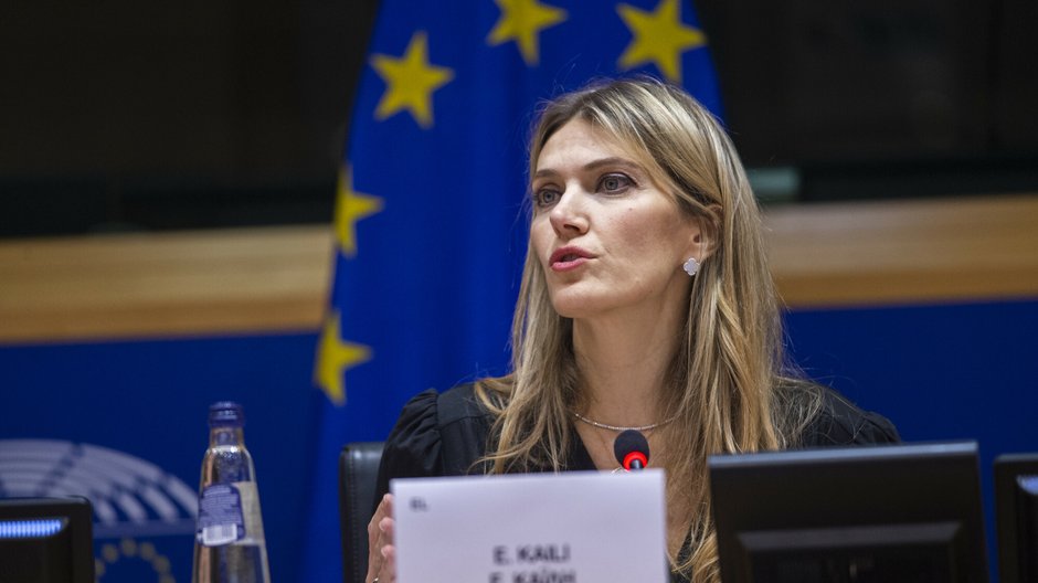 Wiceprzewodnicząca Parlamentu Europejskiego Eva Kaili, 7 grudnia 2022 r.