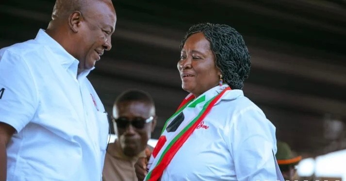 John Mahama and Professor Jane Naana Opoku-Agyemang