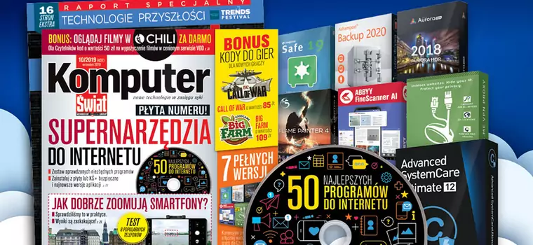 Komputer Świat 10/2019: VPN-y i inne narzędzia do internetu, kod do VOD CHILI, test zoomów w smartfonach