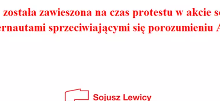 Partie polityczne przeciwko ACTA