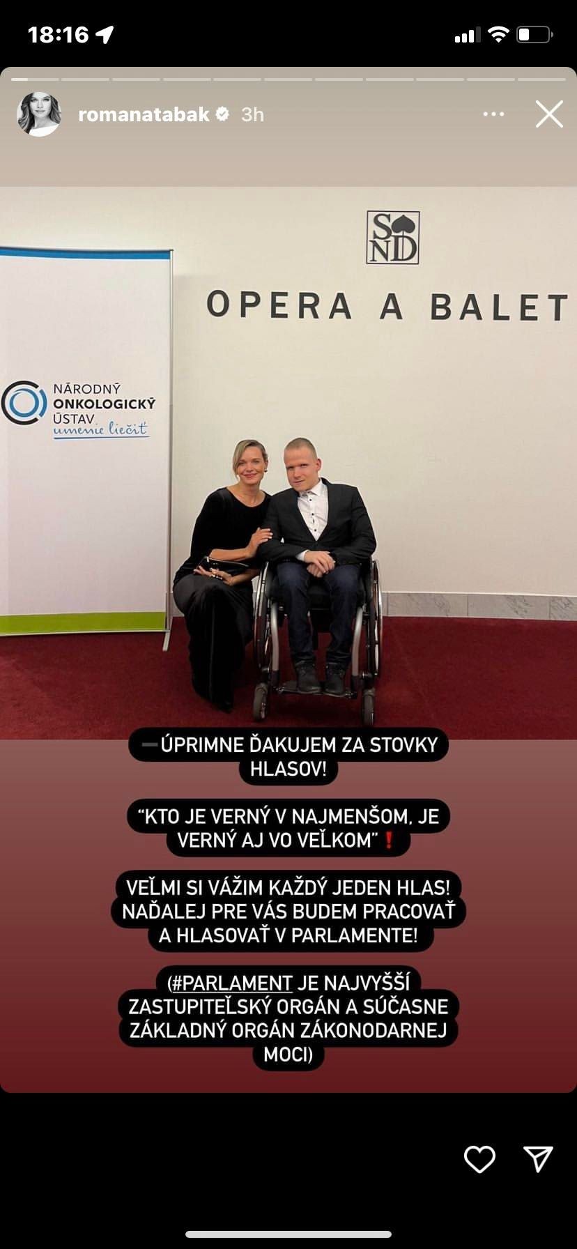 Romana Tabák komentovala nevydarenú kandidatúru na sociálnych sieťach.