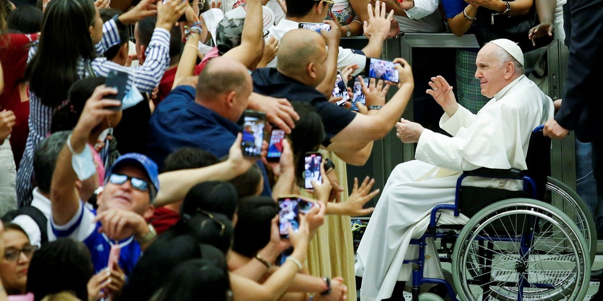 Pope Francis holds weekly general audience at the Vatican