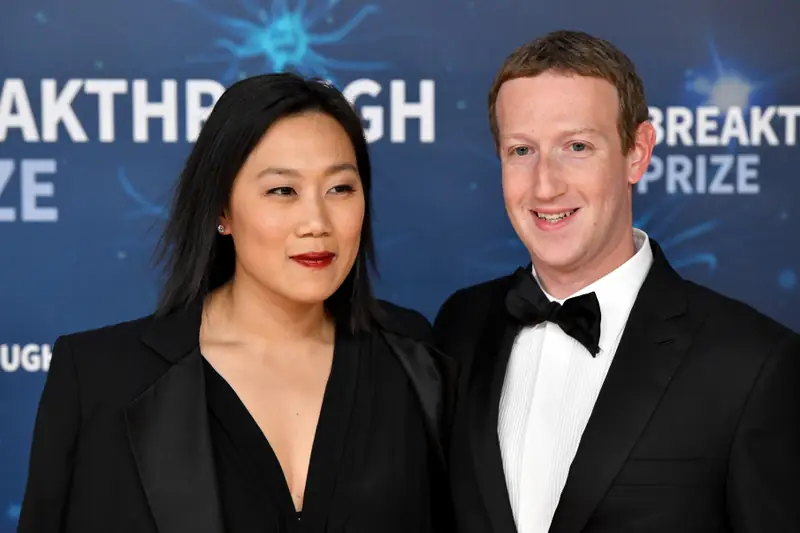 Mark Zuckerberg i Priscilla Chan Fot. Ian Tuttle/Getty Images for Breakthrough Prize