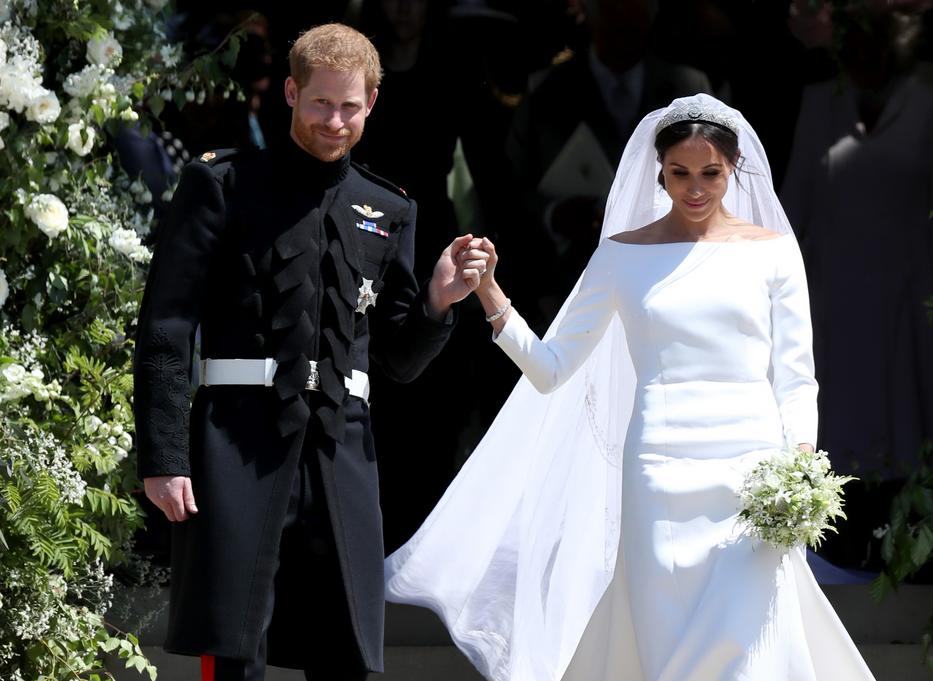 Harry és Meghan az esküvőn/Fotó: GettyImages