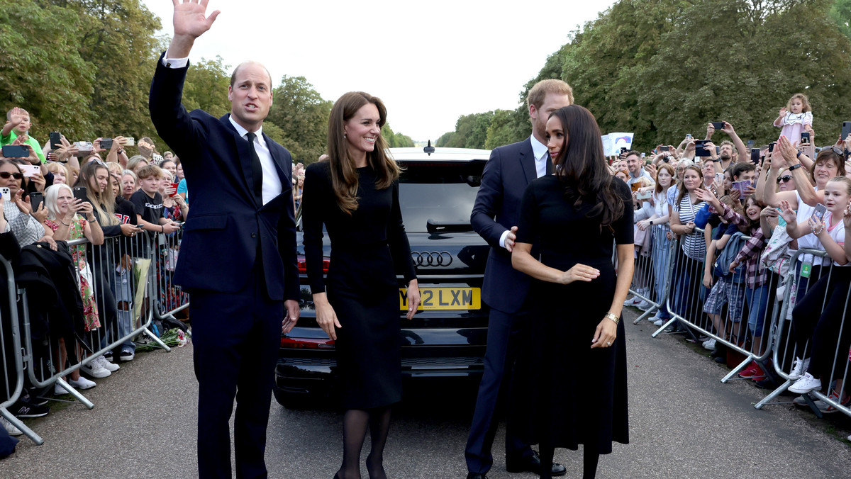 Księżna Kate i książę William oraz książę Harry i księżna Meghan