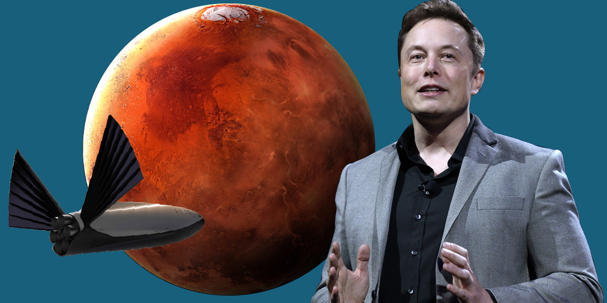 Elon Musk chce wysłać pierwsze bezzałogowe misje na Marsa już w 2022 roku