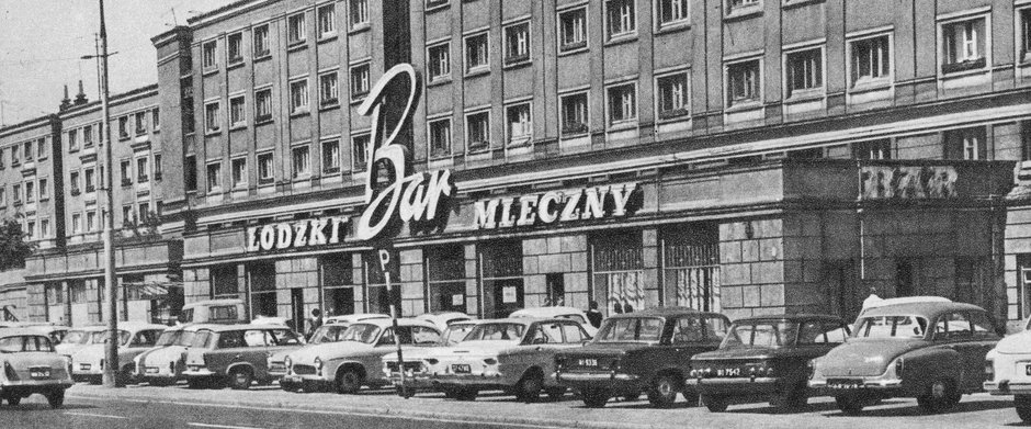 Bar mleczny w Warszawie w 1971 r. 