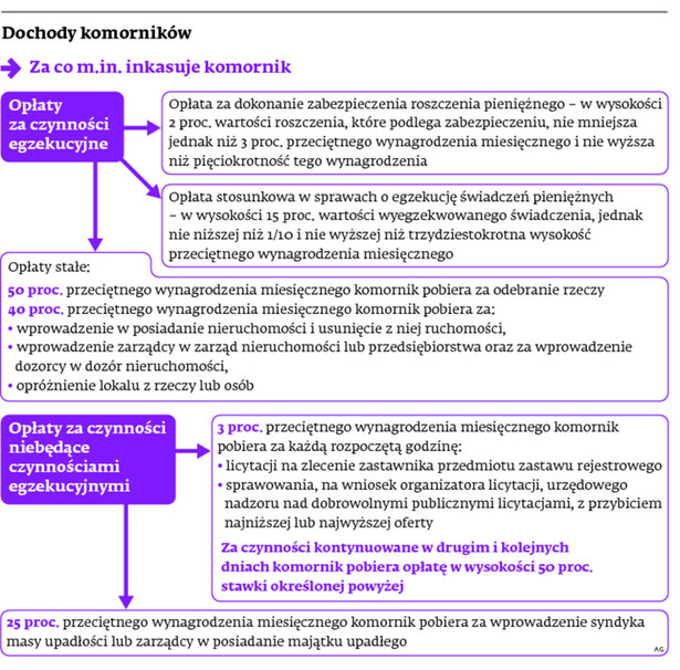 Dochody komorników