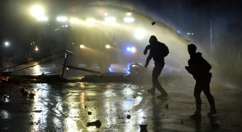 These weren't demonstrators. These were criminal anarchists, fumed de Maiziere